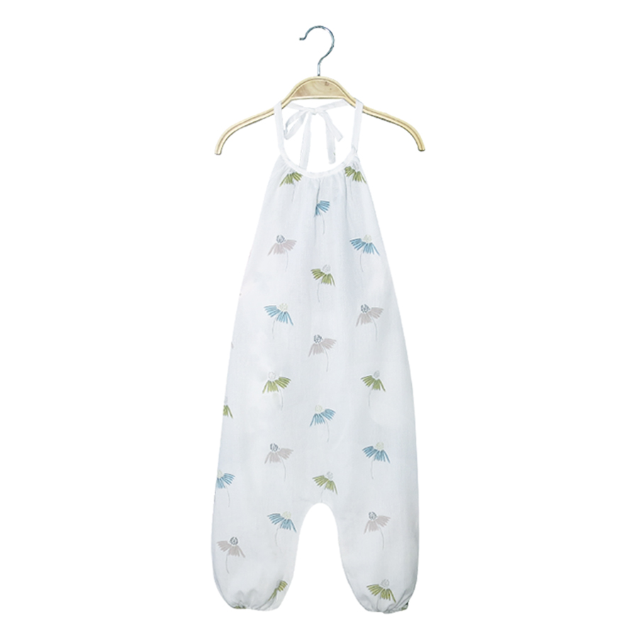 Jumpsuit họa tiết buộc dây
