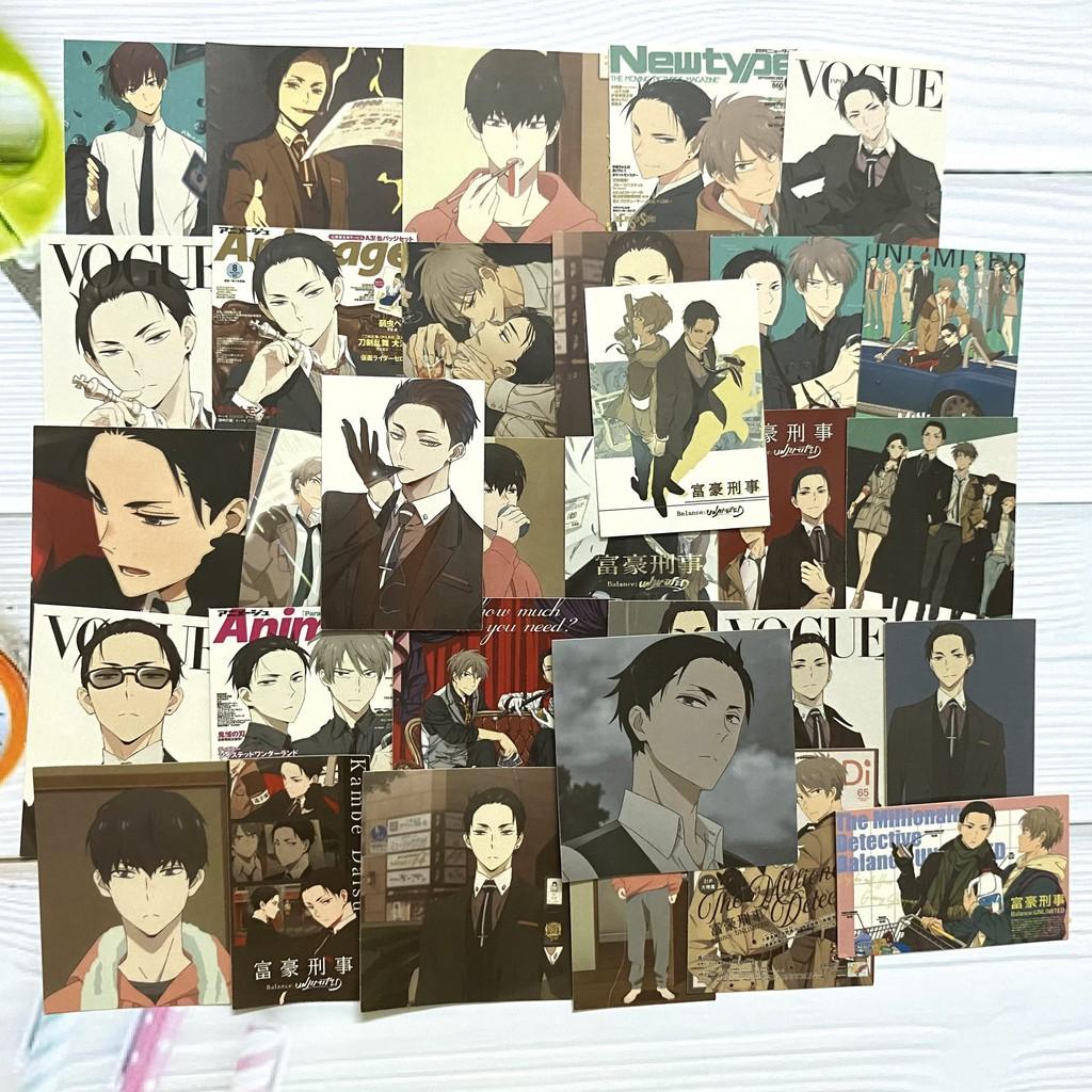 Bộ hình dán - sticker anime Thám tử đại gia Fugou Keiji: Balance:UNLIMITED dán trang trí laptop, máy tính bỏ túi,
