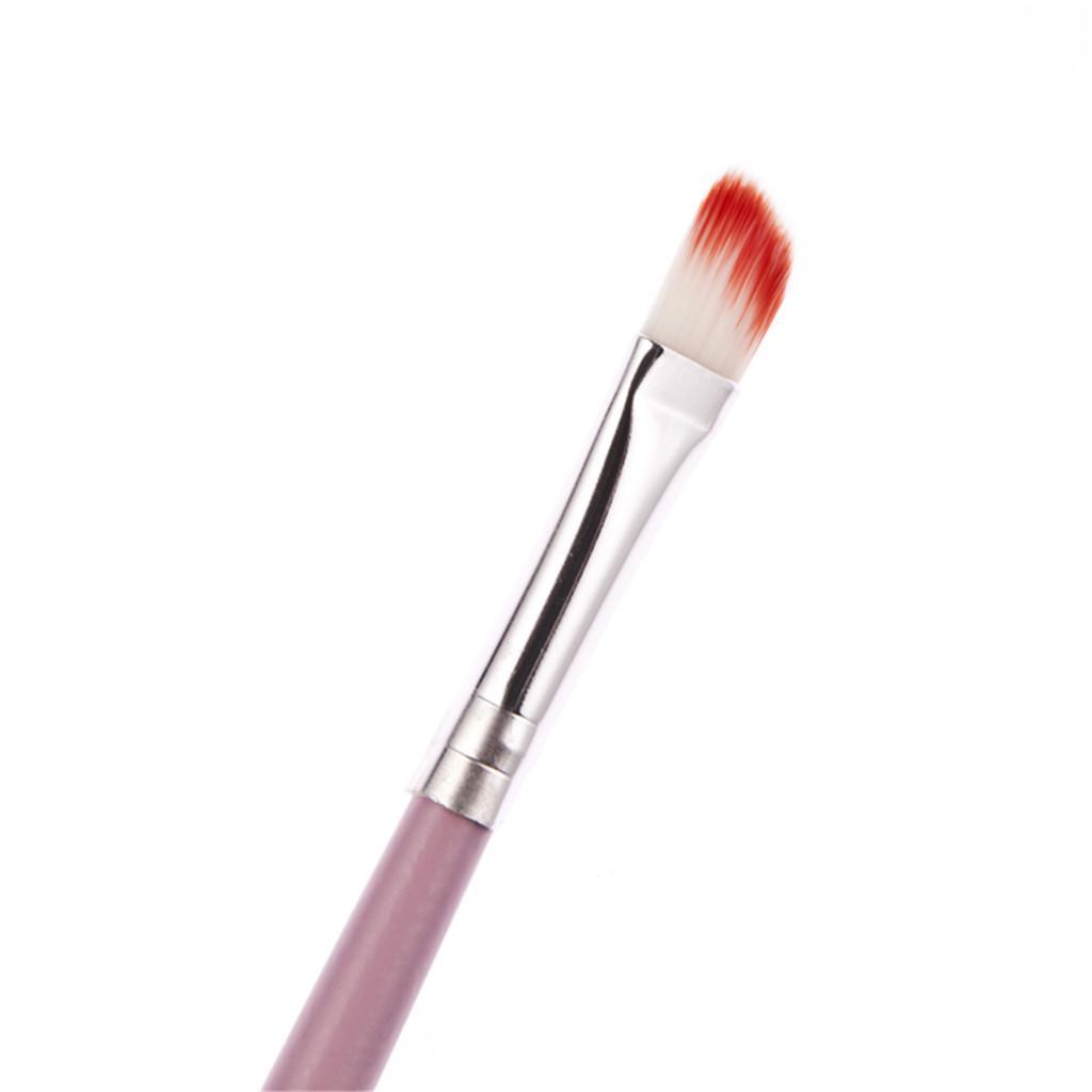 2X Double-end Makeup Brush Sponge Eye Shadow Brush Lip Lipline Brush Pink