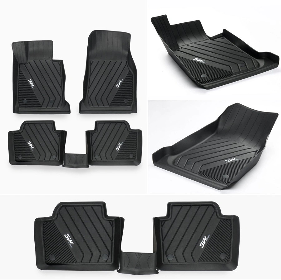 Thảm lót sàn xe ô tô BMW X3 ( BMW X4 G20F98) 2013 - 2018 Nhãn hiệu Macsim 3W chất liệu nhựa TPE đúc khuôn cao cấp - màu đen