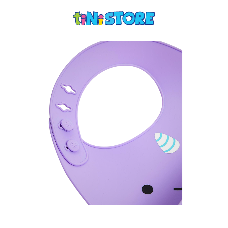 TiNiStore-Yếm ăn dặm silicone Zoo Skip Hop - Kỳ lân biển 9I415110