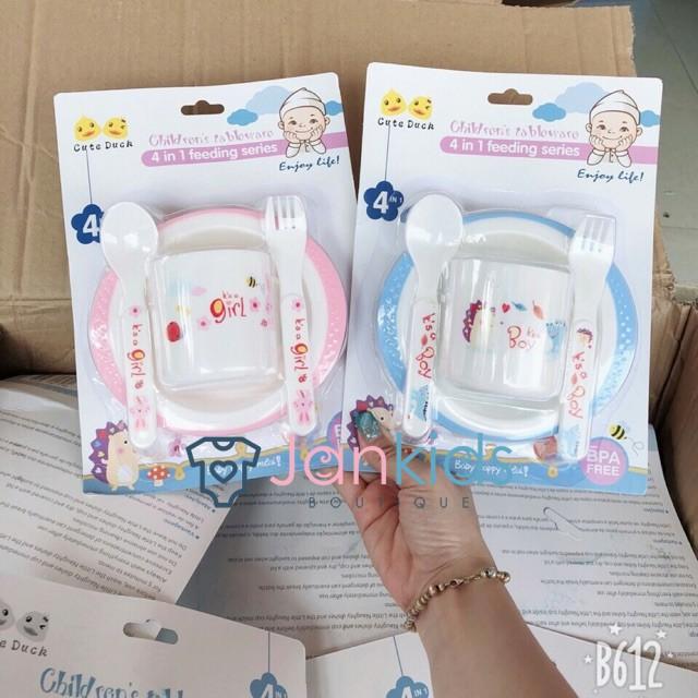 Bộ bát ăn dặm 4 chi tiết cho bé