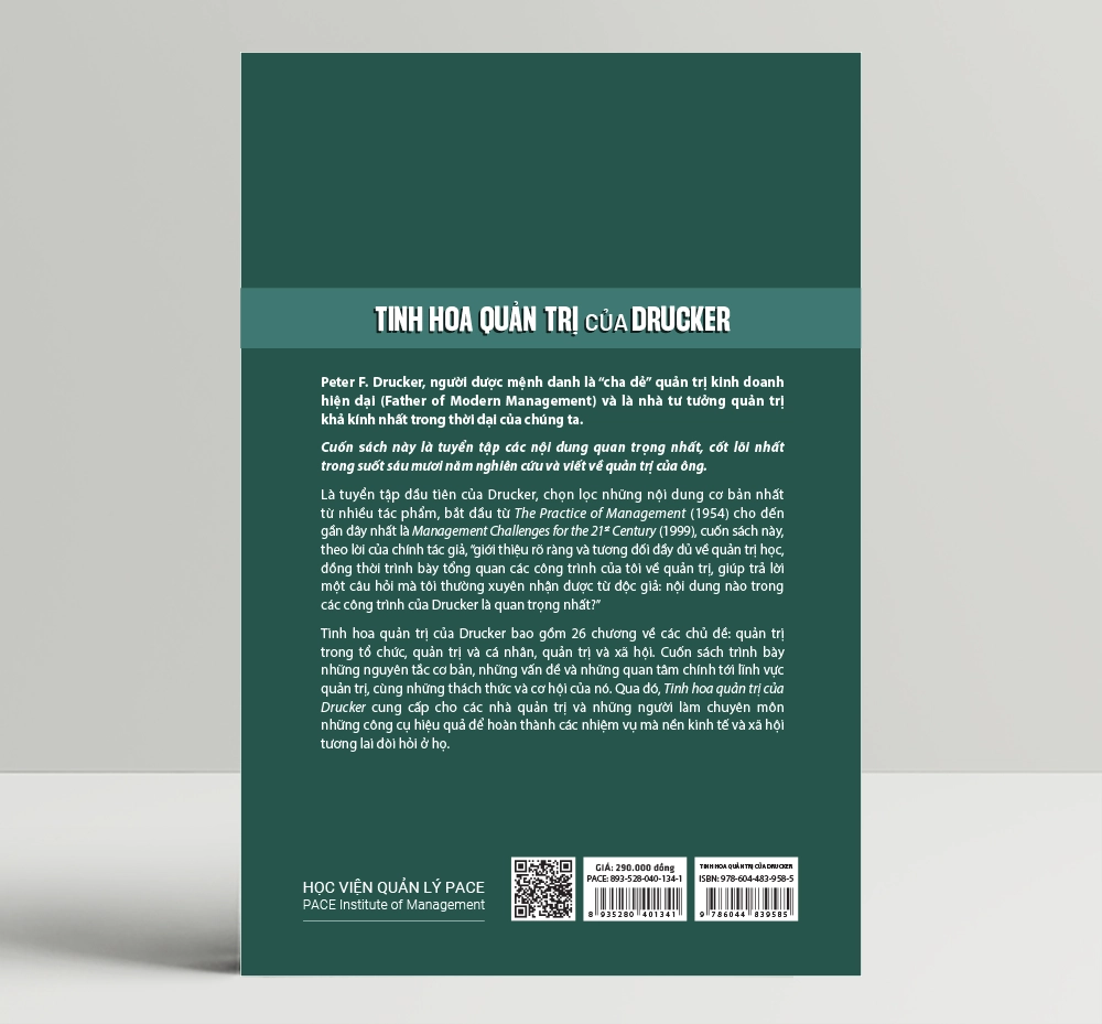Tinh Hoa Quản Trị Của Drucker (The Essential Drucker) - Peter F. Drucker - PACE Books