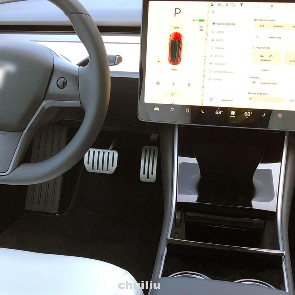 Bàn Đạp Chống Trượt Bằng Hợp Kim Nhôm Cho Tesla Model 3