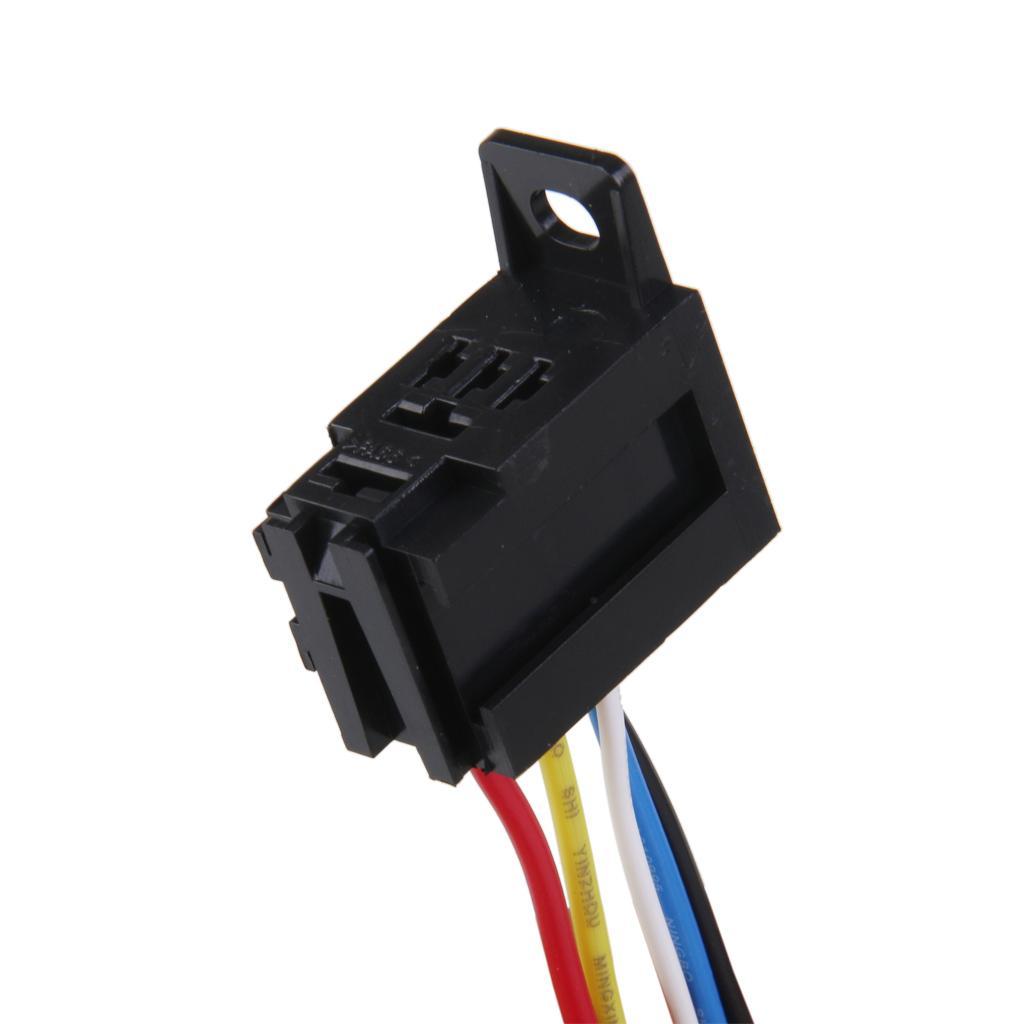 4-30pack Car 12V 12 DC 20A/30A AMP Relay Harness Socket 5Pin 5 Wire