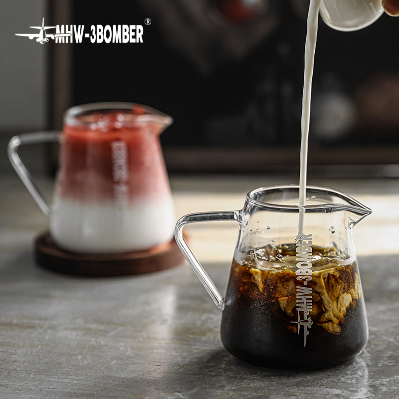Bình Thủy Tinh Đong Cà Phê 500ml Có Tay Cầm MHW-3BOMBER | SHARING POT