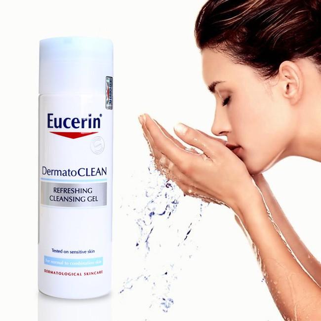 Hình ảnh Eucerin Gel Rửa Mặt Dành Cho Da Nhạy Cảm Dermato Clean 200ml (NEW)