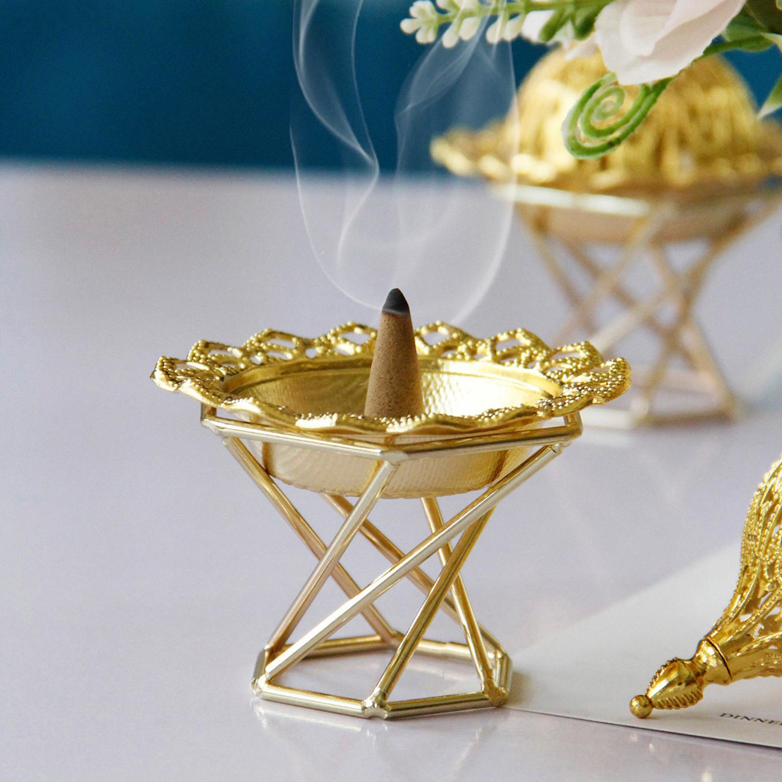 Incense Burner Craft Hollow Censer Incense Holders for Home Yoga Studio Decoration