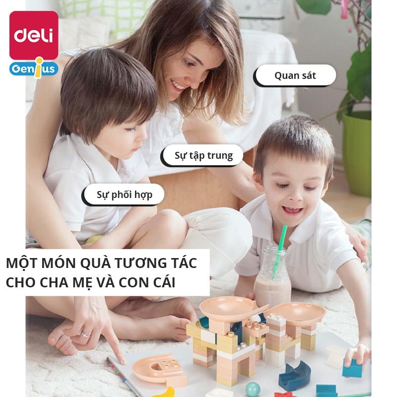 Bộ Đồ Chơi Lego Lắp Ráp Xếp Hình Cầu Trượt Thả Bi Vườn Bách Thú Deli - Đồ Chơi Giáo Dục Cho Bé Từ 3 Tuổi Phát Triển Tư Duy Trí Tuệ Nhận Biết Của Trẻ - 74543 74544