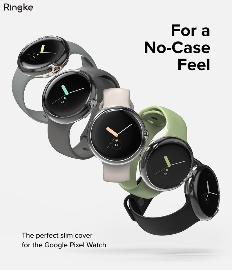 Bộ 2 Ốp dành cho Google Pixel Watch RINGKE Slim - Hàng Chính Hãng - Clear & Clear