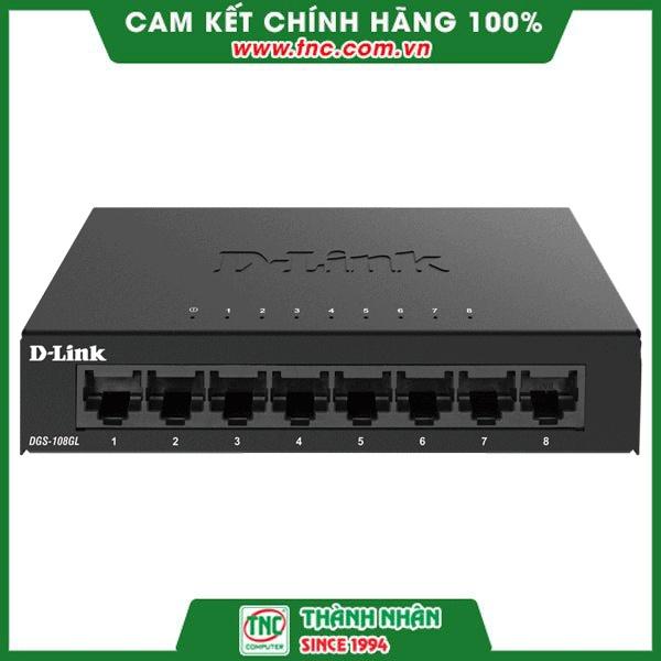 Thiết bị chuyển mạch DLINK DGS-108GL- Hàng chính hãng