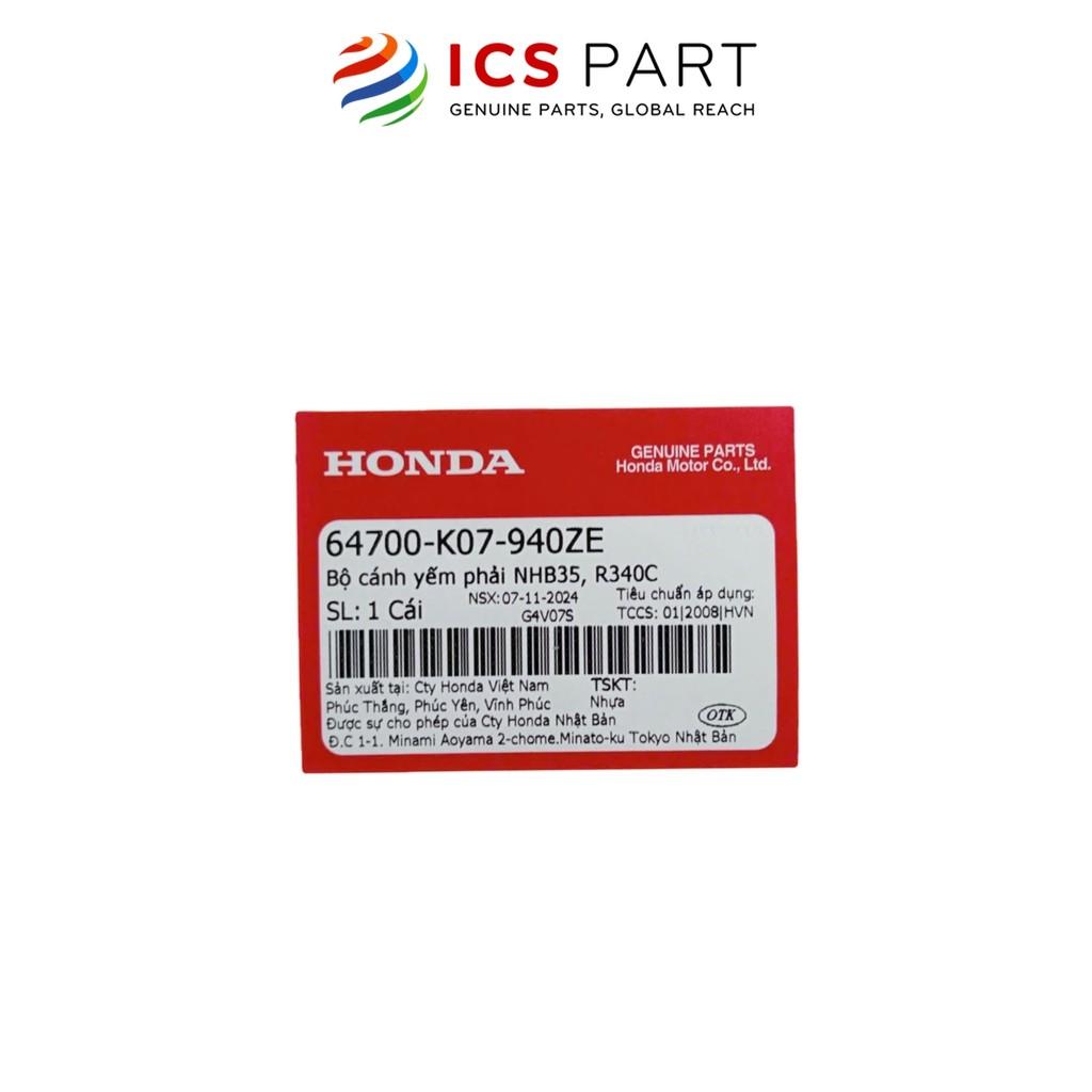 Bộ Cánh Yếm Phải Nhb35, R340C HONDA Wave Rsx Màu Đỏ (64700K07940ZE)