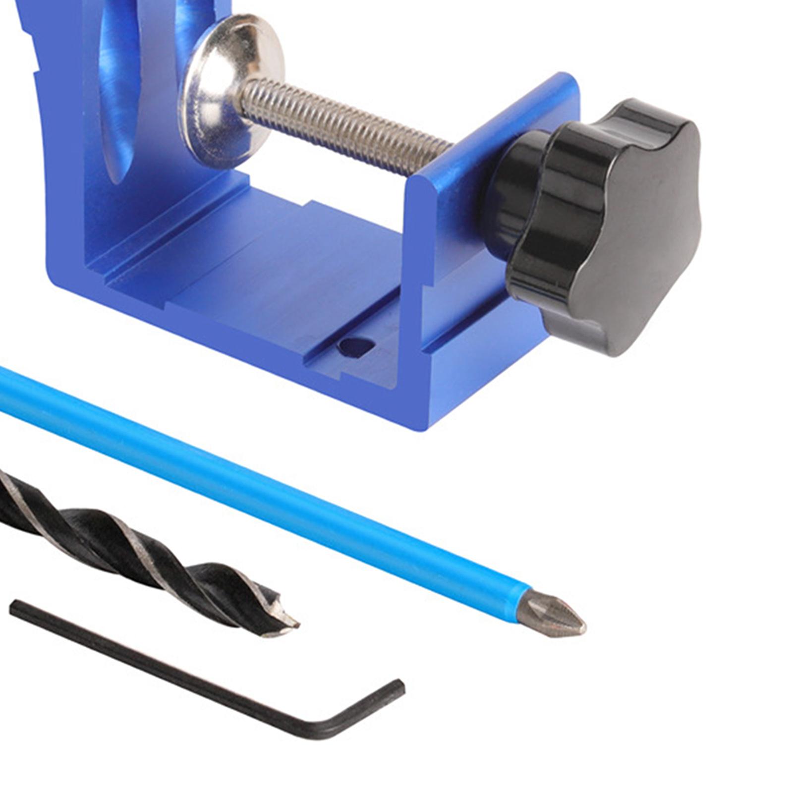 Portable Woodworking Oblique Hole Locator Tools Hole Jig Kit Drill Guide Set DIY Hole Digging Hole Opener Drill Locator Drill Bits Carpentry Tools