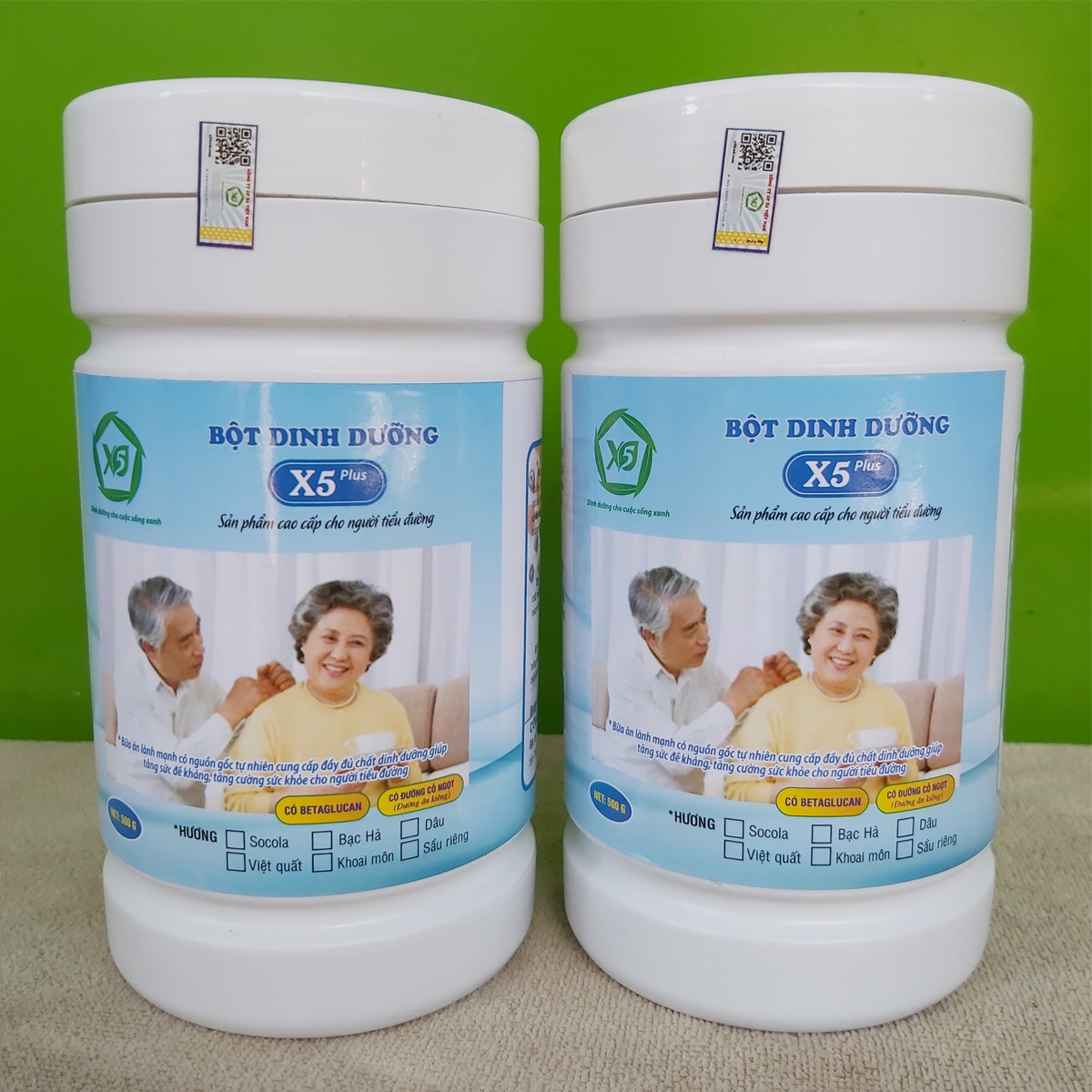 04 Bột dinh dưỡng X5 Cho người cao tuổi, tiểu đường giúp Ổn định huyết áp, ổn định đường huyết, khỏe tim mạch, ngủ ngon