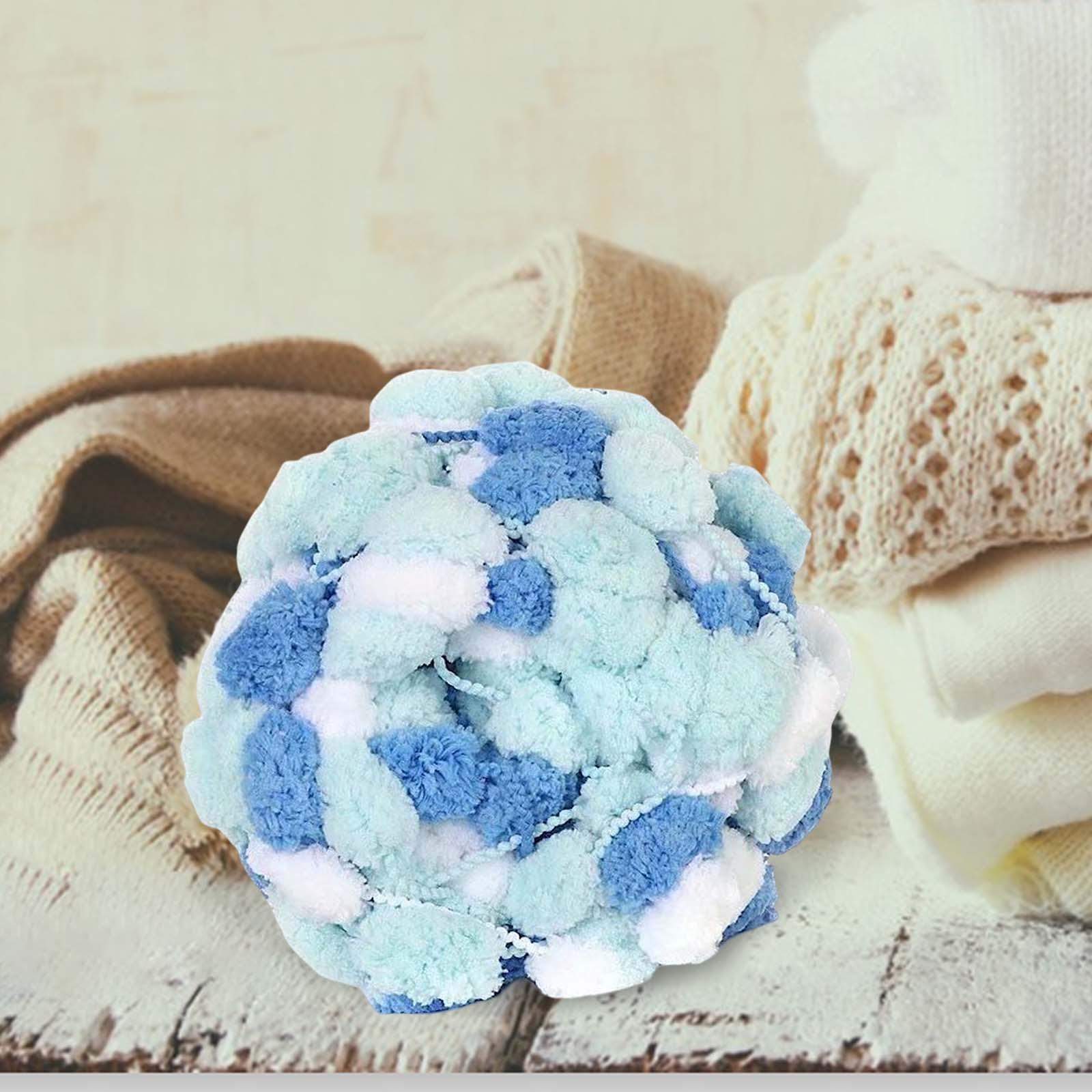Pom Chunky Yarn Arm Knitting Pillow Blanket Rug Making Hand Knit Garland