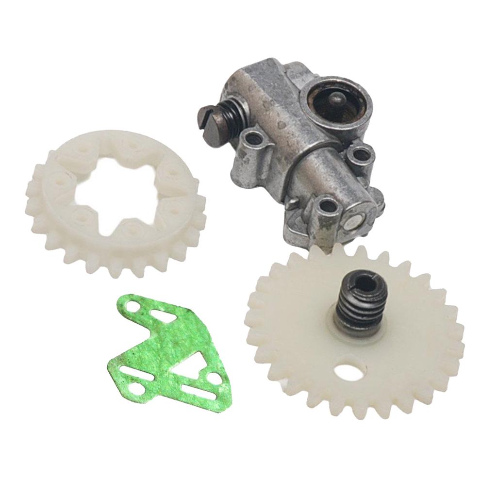 2xOil Pump Gasket Worm Gear Spur Wheel Fits For STIHL MS028 038 048 380 381