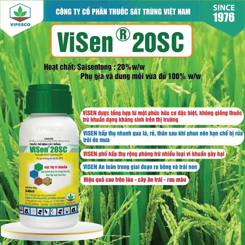 VISEN 20SC-240CC PET - THUỐC TRỪ BỆNH