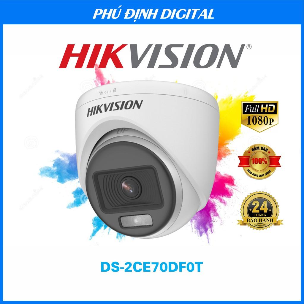 Trọn bộ Camera FULL HD Hikvision có màu ban đêm quan sát rõ nét - Hàng Chính Hãng