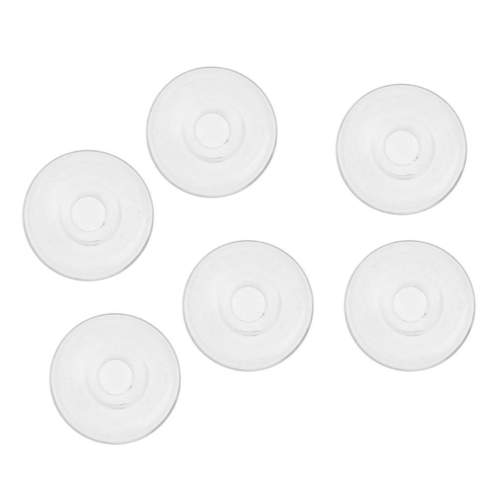 6 Pieces Pack Tiny 16mm Glass Ball Pendant Beads Half Round for Art Jewelry Craft DIY for Earring Dangle Charms Xmas Tree Decor