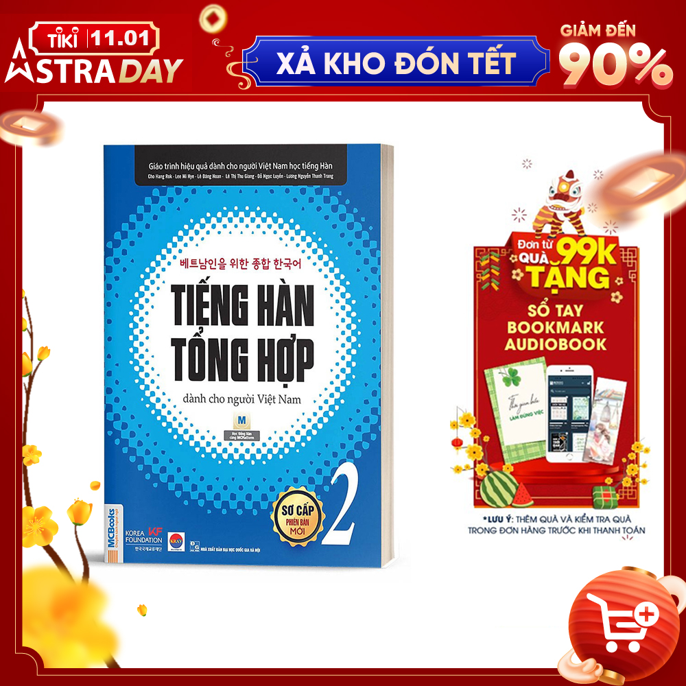 Sách – Tiếng Hàn Tổng Hợp Dành Cho Người Việt Nam - Sơ Cấp 2 - 1 Màu (Tích Hợp App Mcbooks Học Online)