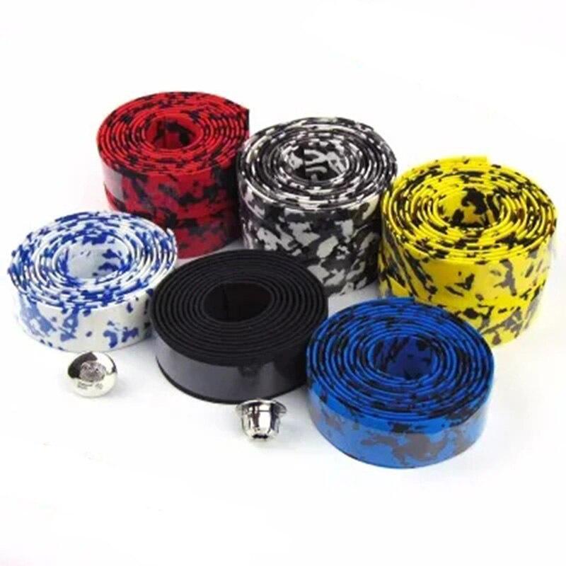Road Bike Handlebar Tape Soft Road Bicycle Handlebar 1 Pair Cycling Soft EV Anti-Slip Bicycle Bar Tape Bycicle Accessories