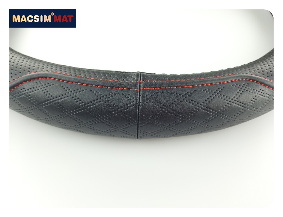 Bọc vô lăng cao cấp Macsim mã L612 mới chất liệu da thật - Khâu tay 100% size M màu be, mầu đen,mầu ghi