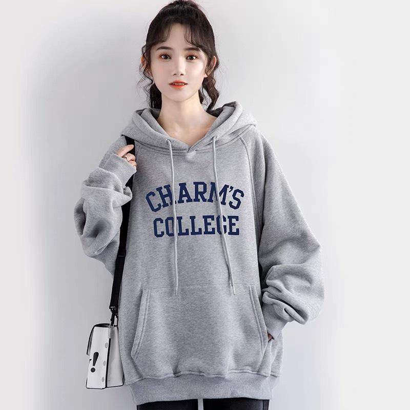 Áo hoodie unisex vải nỉ bông mũ 2 lớp,Áo hoodie Miuzi 2 Màu DT043