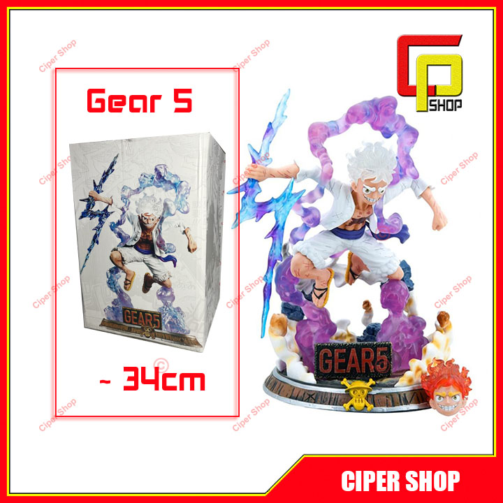 Mô hình Luffy Gera 5 chiến đấu - Figure Luffy Gear 5 - Mô hình One Piece