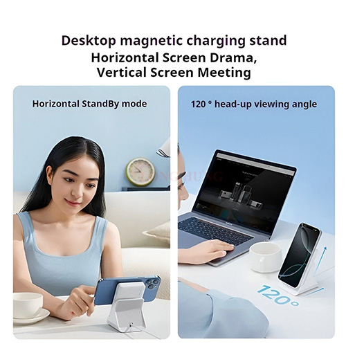 Combo sạc dự phòng Cuktech Power Bank 1C 10000mAh 20W + Đế sạc POGO Plug 7.5W CP122M - Hàng chính hãng