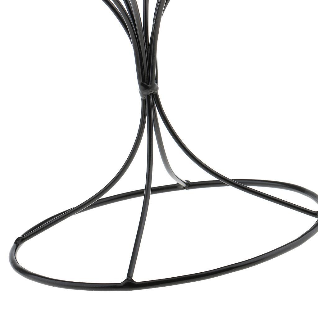 6Pcs Metal Hat Holder Hair Wigs Rack Stand Round Base Tool for Shop Home