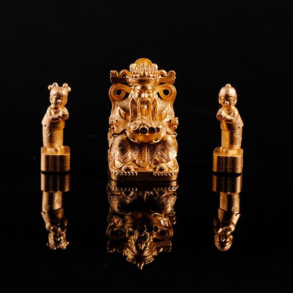 Phụ Kiện Bàn Thờ Thần Tiền Và Tiên Đồng Ngọc Nữ - Song Đồng Nghinh Tài - Đào Tiên Dâng Phúc - Manihum BTNPK-01