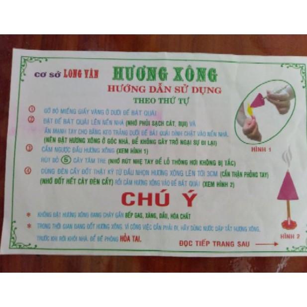 10 cây nhang xông phong thủy Long Vân