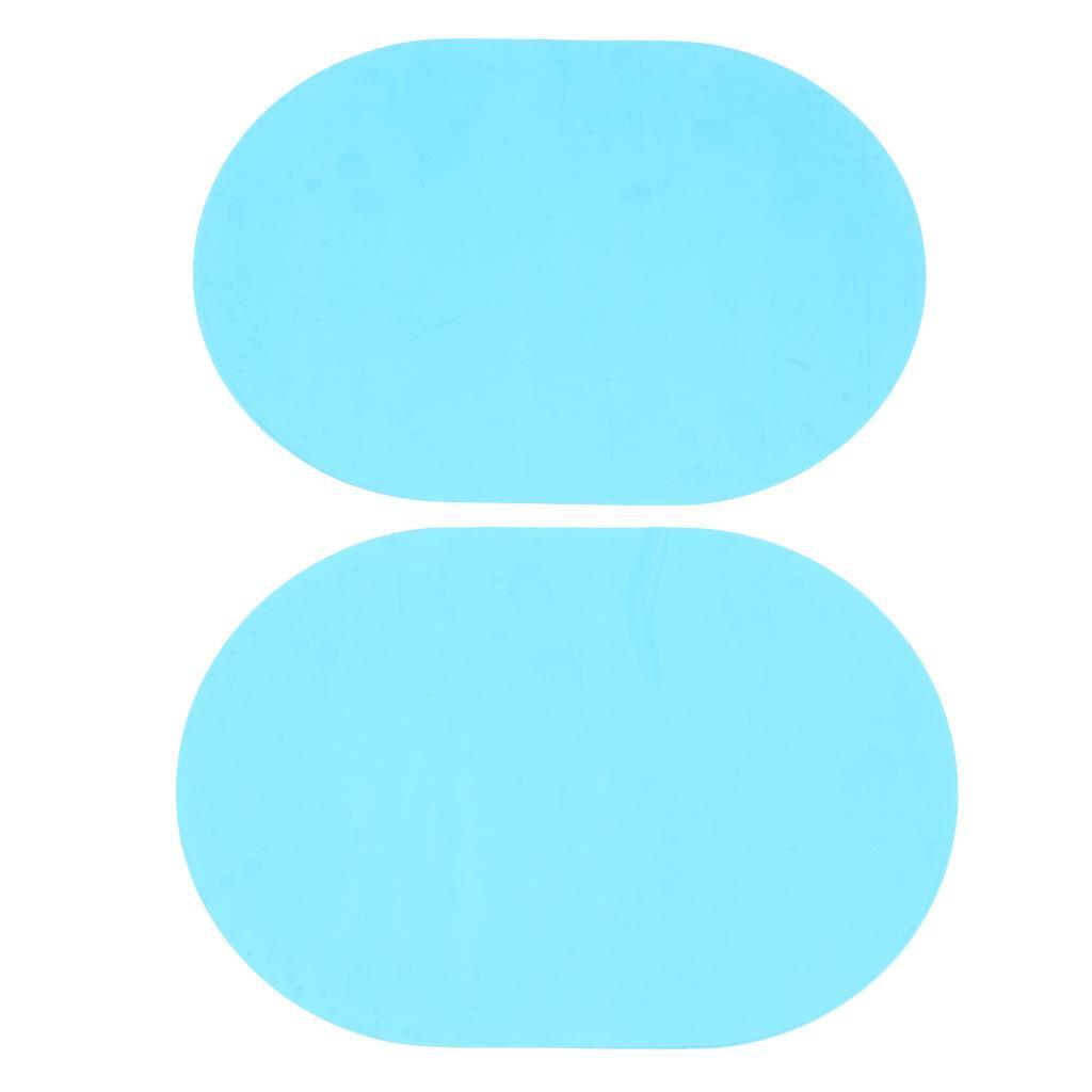 4xCar Anti Fog Film Rear View Mirror Waterproof Protective Sticker L