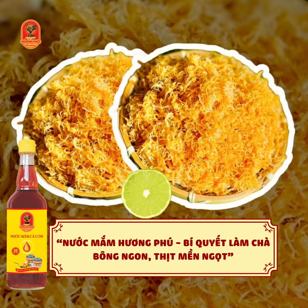 Nước mắm cá cơm Hương Phú 20 độ đạm 510ML - Thùng 6 chai - Hàng chính hãng