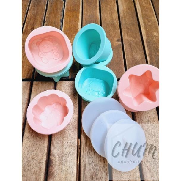 Khuôn hấp trứng, khuôn làm pudding SILICON cao cấp