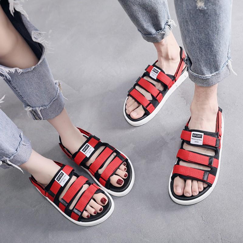 Dép sandal ️️ giày sandal Ulzang 3 Quai Ngang kiểu dáng thể thao Hàn Quốc dành cho cặp đôi nam nữ