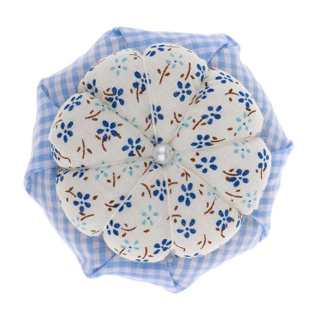 Wood Base Pumpkin Pin Cushion Needle Pincushions for Sewing Embroidery Stitching Needle Crafts