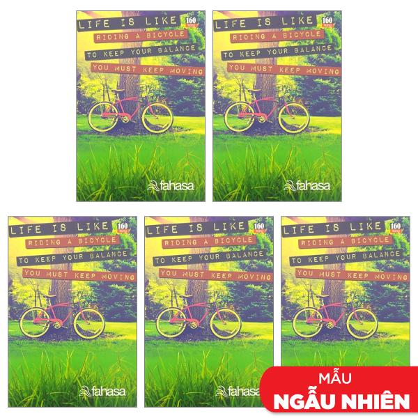 Combo 5 Tập 4 Ly Ngang 160 Trang ĐL 60g/m2 - FAHASA (Mẫu Màu Giao Ngẫu Nhiên)
