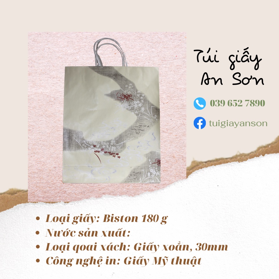 Túi Giấy Đựng Quà Siêu Xinh KT 31.5x11x38.5 cm