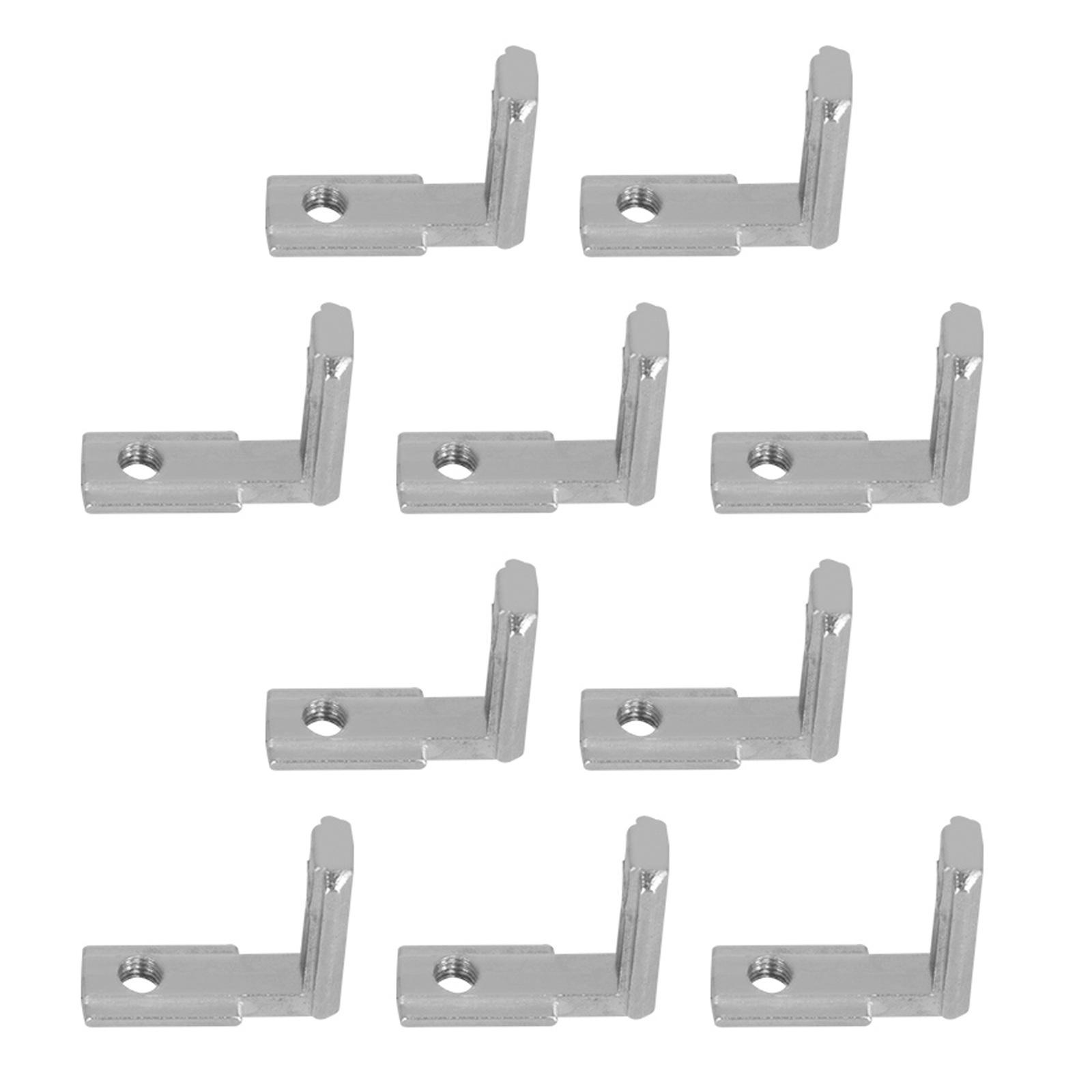 10Pcs L Bracket Corner Brace Copper Support Connector Bracket for 3D Printer
