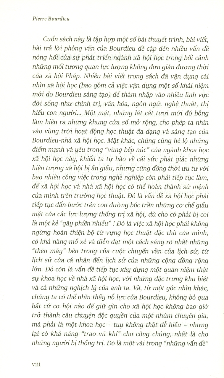 Sách PACE Books - Những Vấn Đề Của Xã Hội Học (Questions de sociologie)