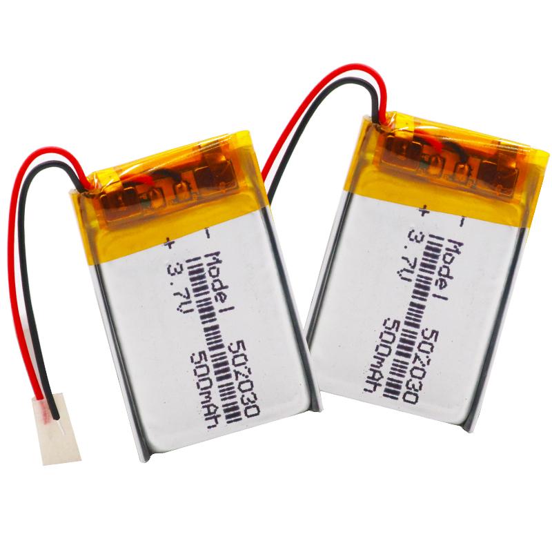 3.7V 500mAh 502030 Lithium Polymer Li-Po Pin sạc Li-ion Tế bào Lipo cho loa MP3 MP4 Tachograph Car DVR Camera Màu sắc: 4 cái