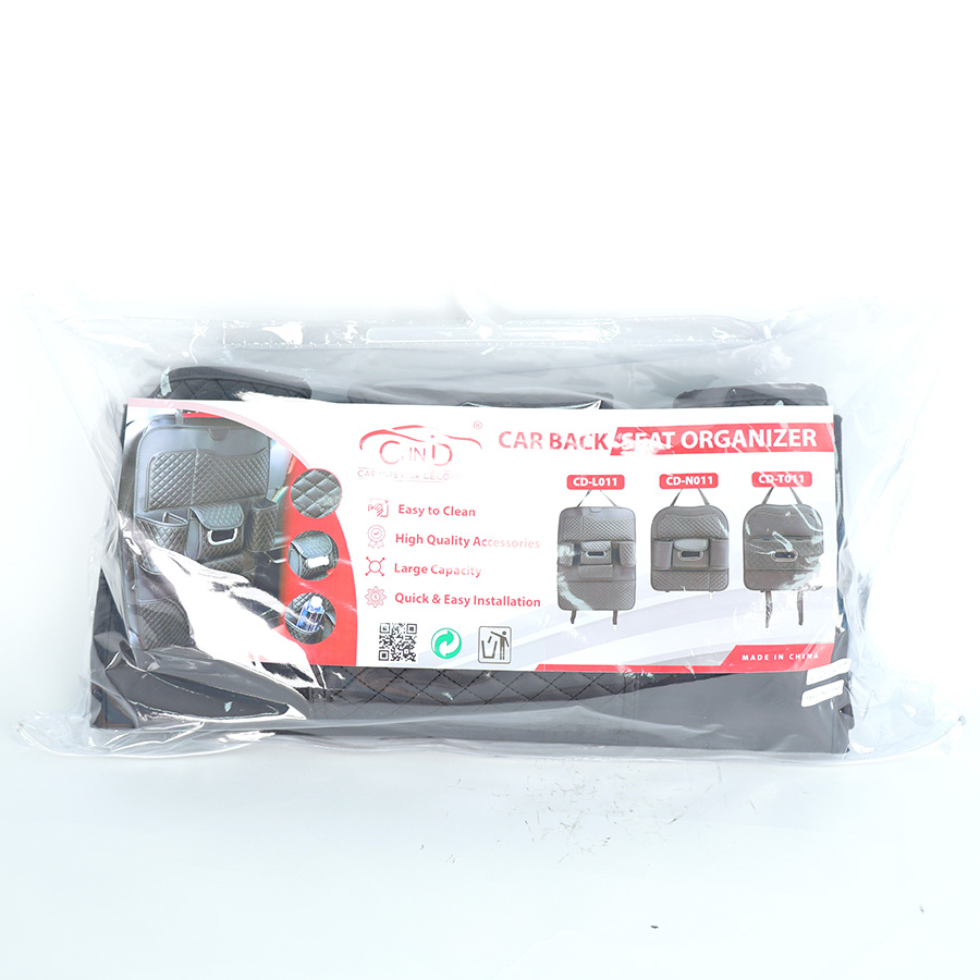 Túi Đựng Đồ Xe Hơi Đa Năng Sau Ghế Ô Tô CIND CD-L011 Da PU Màu Đen - Nhập Khẩu Chính Hãng