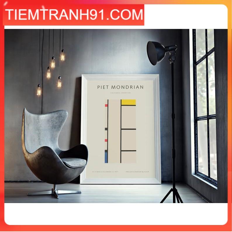 Tranh treo tường | Piet Mondrian - Áp phích triển lãm cho Bảo tàng Guggenheim, New York, 1971
