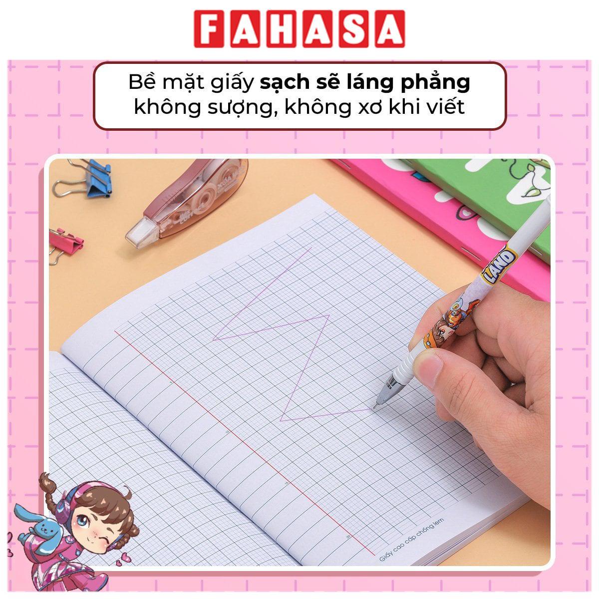 Tập Học Sinh Giấy Chống Lem - 4 Ô Ly Vuông - 96 Trang 120gsm - Thiên Long NB-121/AK - Nhân Vật Akooland Cici