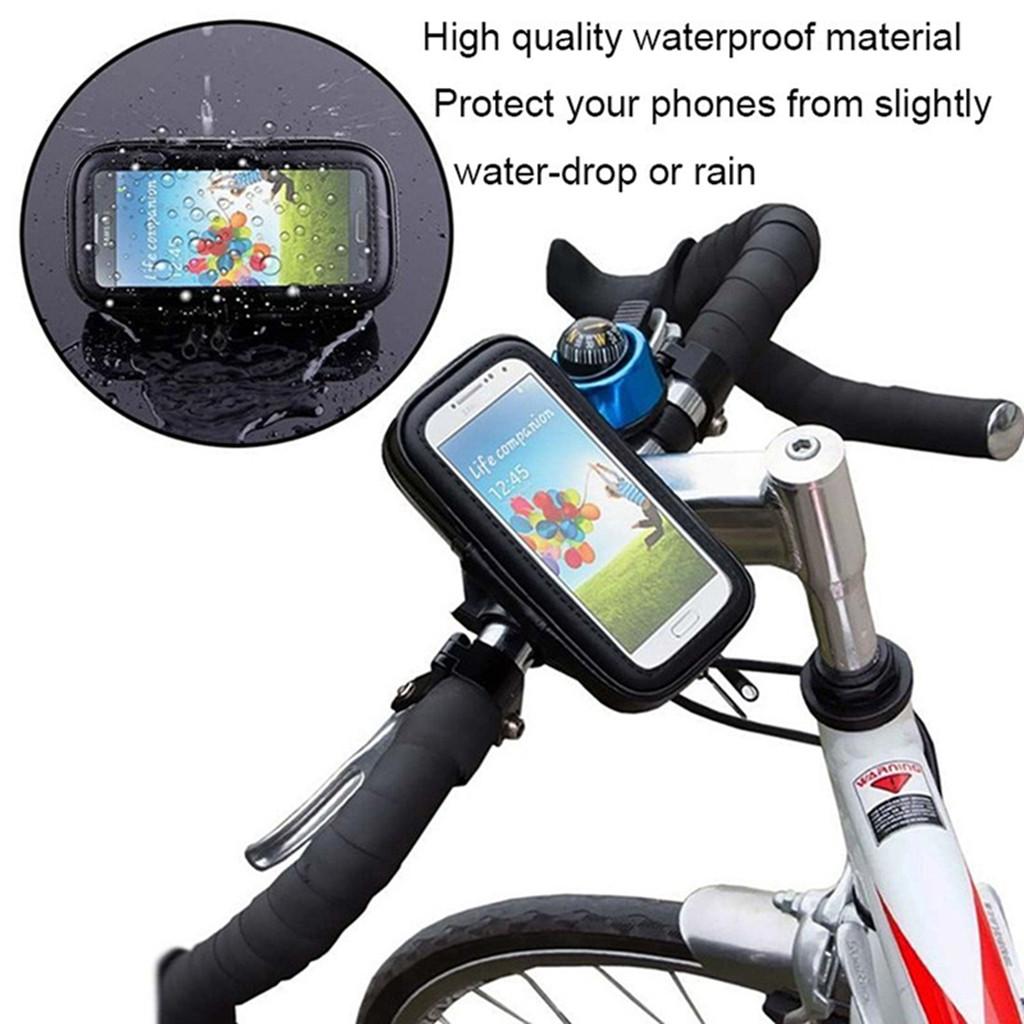 Bike Motorcycle Waterproof Phone Case Bag with Handlebar Mount Holder XL