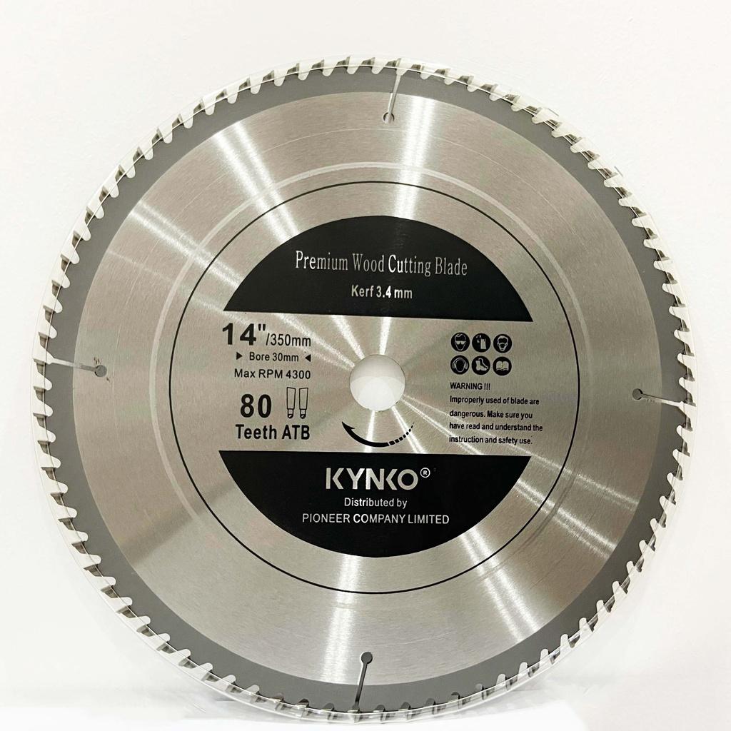 LƯỠI CƯA GỖ TCT 80 RĂNG đường kính phi Ø 350mm KYNKO WGZ350080P