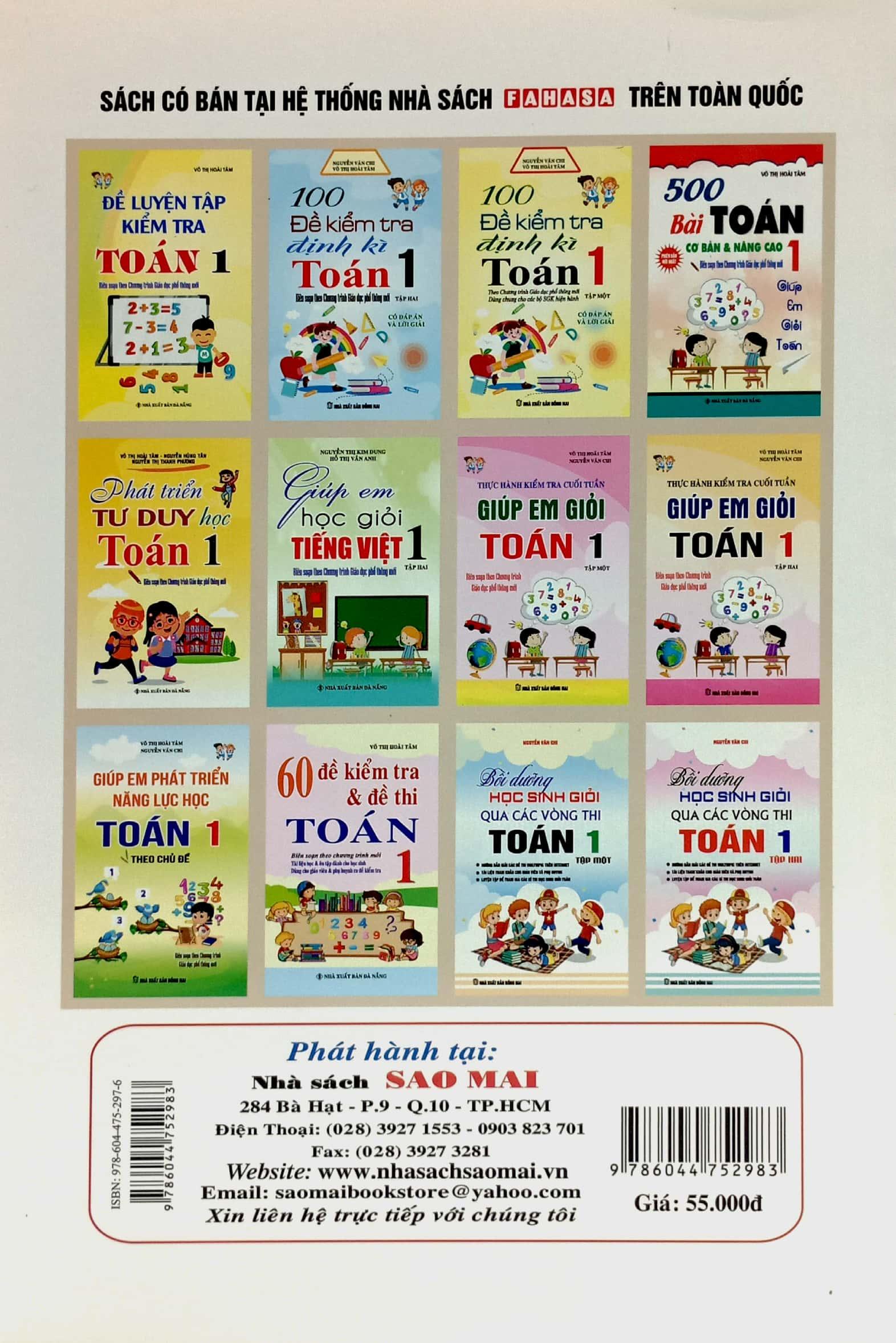 Đề Kiểm Tra Định Kì Tiếng Việt Và Toán 1 - Tập 2