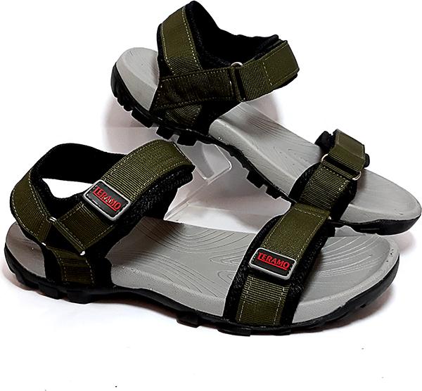 Giày Sandal Nữ Quai Ngang Teramo TRM06 Xanh Rêu