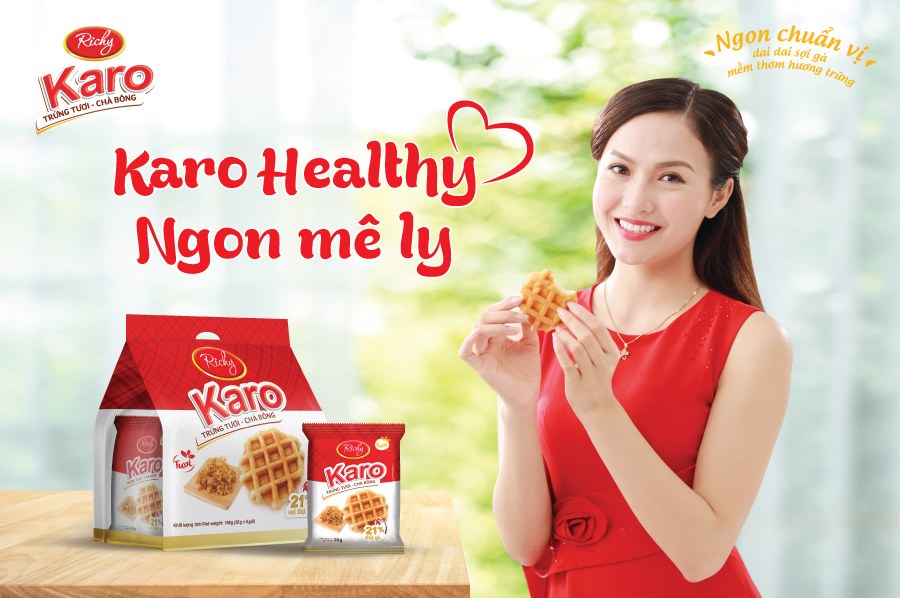 Thùng 48 chiếc Bánh trứng tươi chà bông Karo Richy